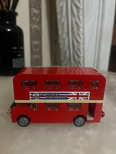 Qırmızı iki mərtəbəli London avtobusu mini konstruksiya modeli - lalafo.az -da Qırmızı iki mərtəbəli London avtobusu mini konstruksiya modeli -