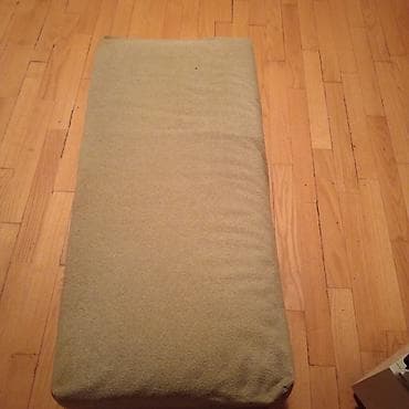 mdf qapi: İşlənmiş, Pufik oturacaq, Parça, rəng - Sarı — 3