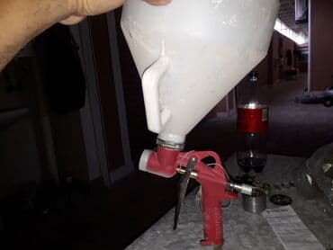 masin sekilleri rengleme: Pulverizator, Əllə, Havasız — 1