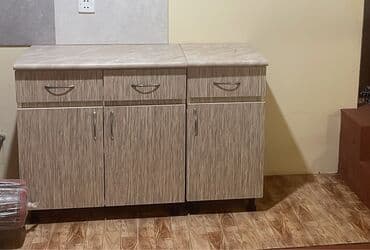 mətbəxt mebeli: Mətbəx mebeli dəsti Tərkib: - Divar dolabları: 4 qapılı üst modul — 3