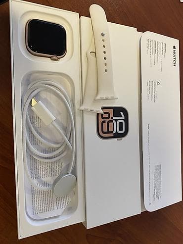 Смарт браслеты: Смарт часы, Apple, Сенсорный экран, цвет - Золотой — 1