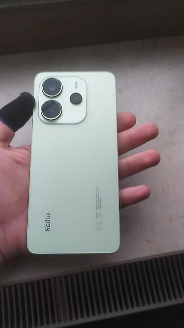 3g 4g modem: Redmi Note 14, 256 GB, rəng - Yaşıl, Barmaq izi — 4
