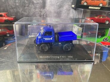 metbex tavan modelleri: Коллекционная модель Mercedes-Benz Unimog U411 Technical Relief blue — 5
