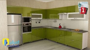 metbex mebeli gence: Sifarişlə mətbəx dəsti, Özü çəkən petlələr, Sadə laminat, Kredit var, Pulsuz çatdırılma — 1