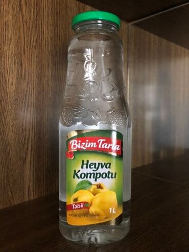 Bizim Tarla 1 litrlik Kompot boş şüşə Butulkaları Satıram. 1 ədədi 40