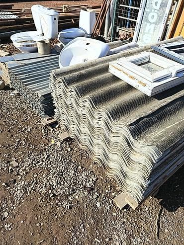 Dalğalı şifer dam örtüyü vərəqləri - Material: sement əsaslı dalğalı