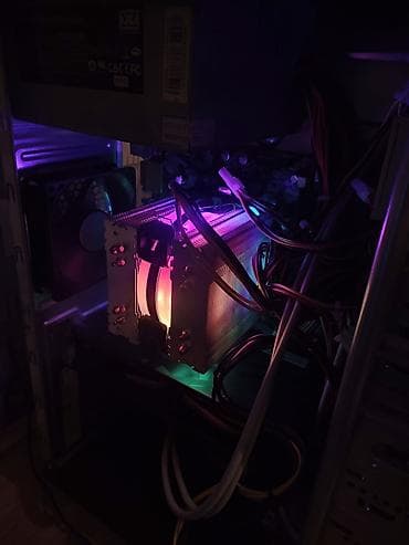 nvidia geforce gtx 1060 3gb: Süper vəziyətdə 3pin tower cpu cooler RGB ışıqlı yaxşı termopasda ile — 5