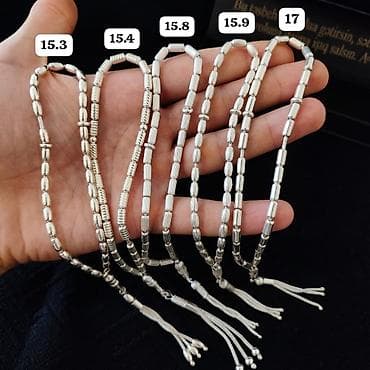Aksesuarlar: Gümüş təsbeh kolleksiyası Qram- 9.5 AzN - Material: 925 ayar gümüş — 3