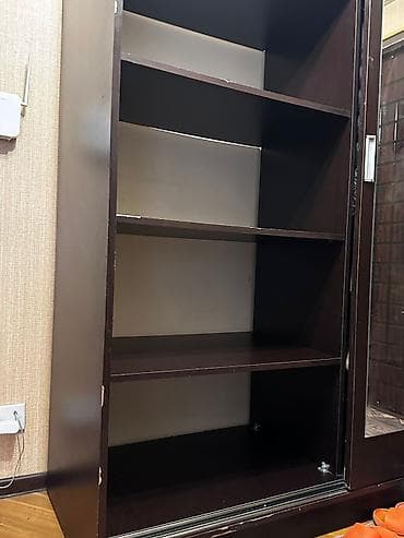 2 qapılı, Güzgülü, Qəhvəyi, Taxta, Kupe, Düz dolab