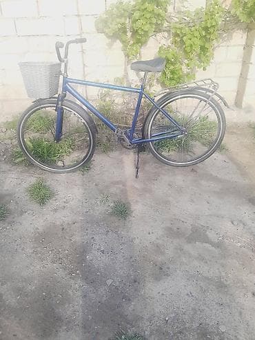 velosiped ucun ses: Şəhər tipli velosiped - Rəng: mavi, klassik şəhər çərçivəsi - — 1