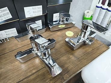 Məhsul: Vanna və lavabo üçün xrom kran dəsti Xüsusiyyətlər: - Su