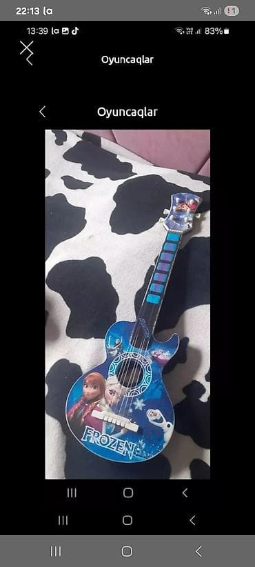 Uşaq oyuncaqları dəsti - Frozen temalı oyuncaqlı gitara: kiçik