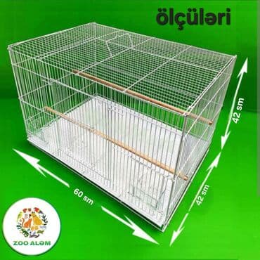 большая клетка для попугая: Tutuquşu qəfəsi. Qəfəs valyer (arakəsməsiz) Qəfəsin ölçüsü 60sm eni — 9