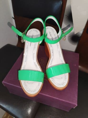 женские пляжные шлепанцы: Размер: 37, цвет - Оранжевый, Б/у — 1