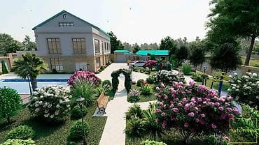 Landşaft dizaynı *Villaların, Bağ evlərinin, Park, Xiyaban və.s