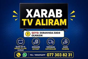 Xarab və ya nasaz televizorların qəbulu xidməti - Ekranında zədə — 1