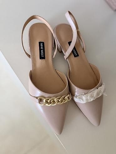 Nine West qadın ayaqqabısı – slingback model - Rəng: açıq bej/nude 36