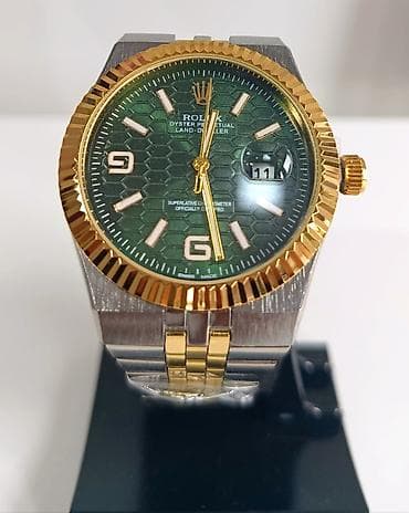 tap.az saatli: Yeni, Qol saatı, Rolex, rəng - Yaşıl — 1