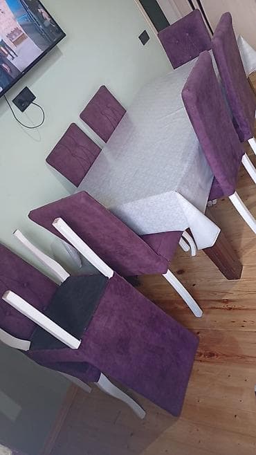 Mebel: Masa desti satilir Acilandir 8stulla Ela veziyyetde Qiymet 400azn — 1