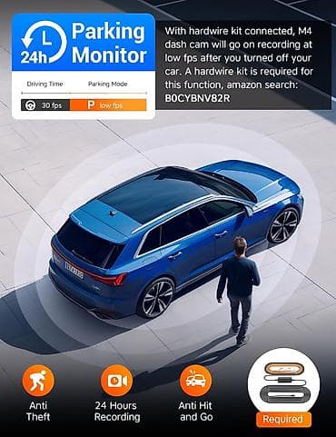 Автоэлектроника: M4 Avtomobil DVR – 4K + 2.5K tripl quraşdırma ilə çoxkanallı — 5