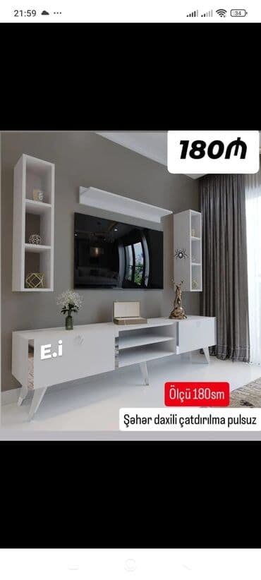 yazı stolu ikinci əl: TV altlığı ve tumba — 1