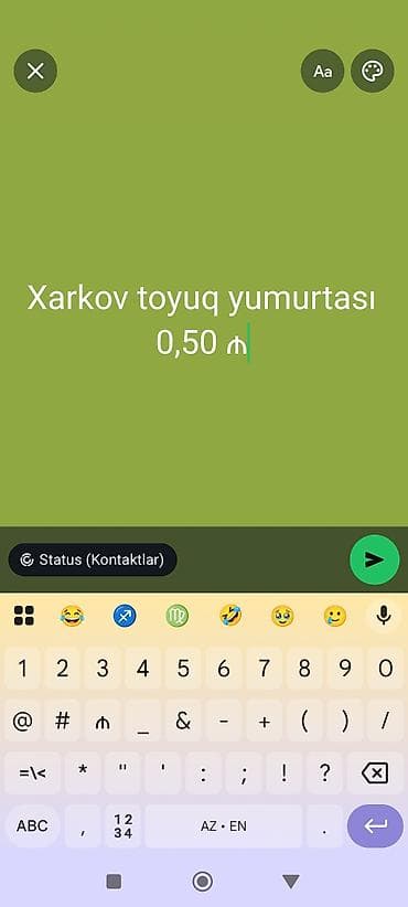 böyürtkən və moruq: Xarkov toyuq yumurtası – 0,50 ₼/ədəd - Xarkov cinsindən təbii toyuq — 1