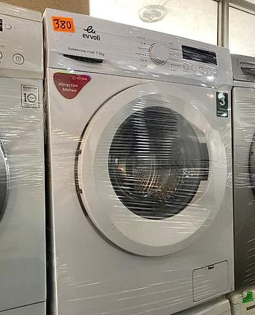 Soyuducu Paltaryuyan televizor vitrinlerin satış mərkəzi: Evvoli paltaryuyan maşın – EVWM-FUNL-710W - Yükləmə tutumu: 7 kq - Ön