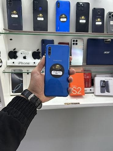 samsung notebooklar: Samsung Galaxy A50, rəng - Mavi, İki sim kartlı — 1