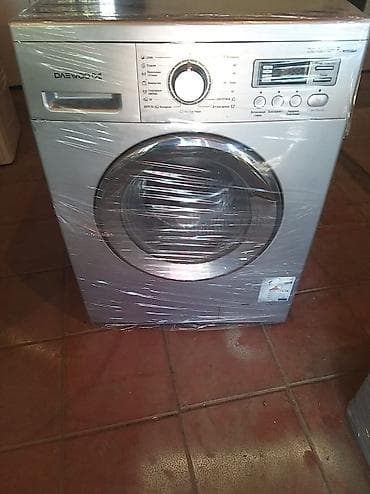 Daewoo ön yükləməli paltaryuyan maşın - Rəng: gümüşü - Ön paneldə