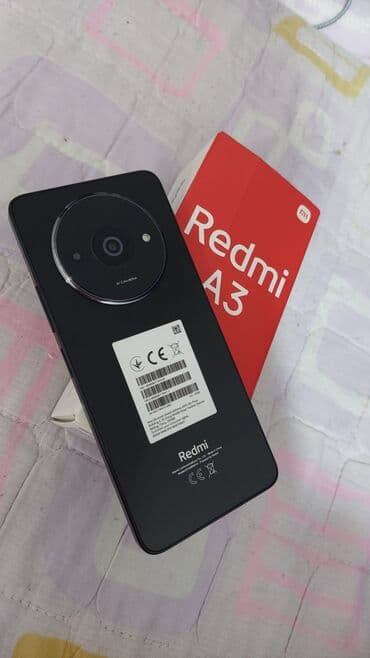 География: Xiaomi Redmi A3 – qutu və aksesuarları ilə,128 GB-dır,Sınığı,cızığı — 1