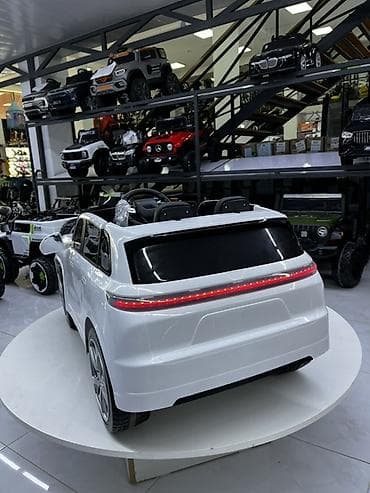 uşaq çantalar: Uşaq üçün elektrikli mini maşın – ağ rəngli, futuristik SUV dizaynı - — 3
