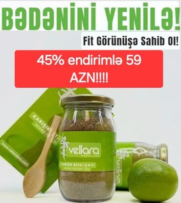 Vellara markalı qarışıq bitki çayı, detoks və arıqlama proqramları