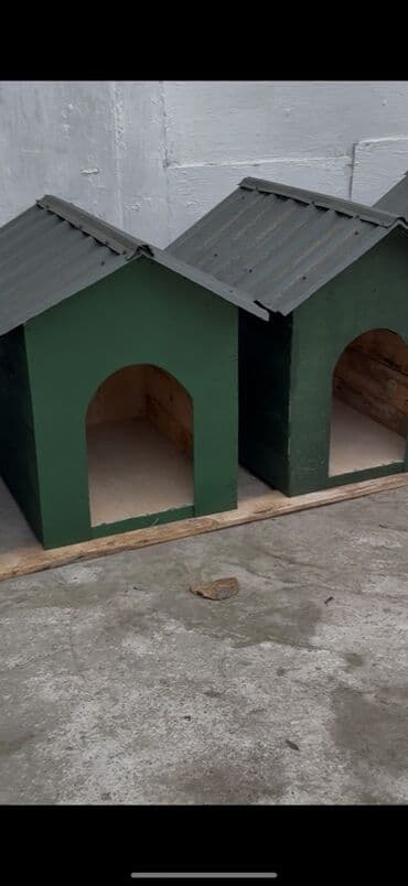 Домики: İtlər üçün taxta evlər - Material: möhkəm taxta karkas, iç hissə — 2