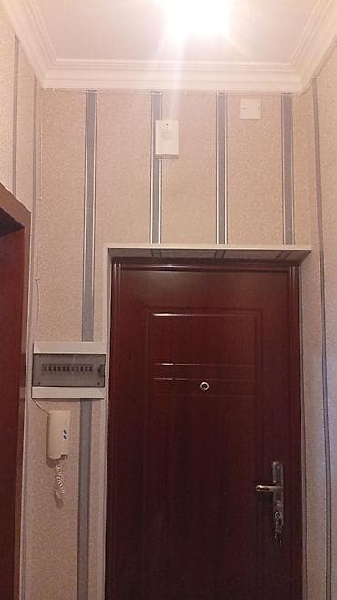 Məhəccərlər: Dəmir giriş qapısı – tünd qəhvəyi (taxta teksturalı) örtüklə - — 3