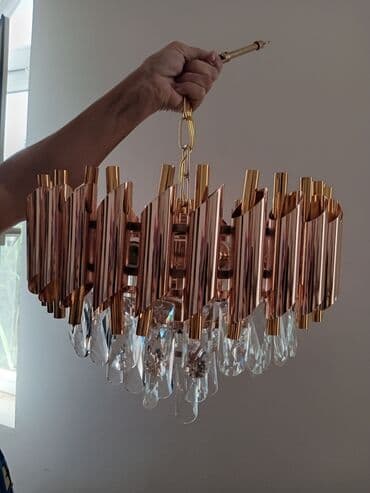 lusturler qiymeti: Çılçıraq, 5 lampa, Farfor — 2