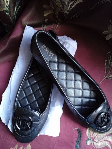 женские колье: Балетки, Размер: 40.5, цвет - Черный, Новый — 3