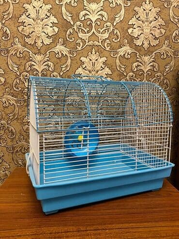 tutu kuşu: Xamyak üçün qəfəs - Material: möhkəm metal barmaqlıqlar və plastik — 3