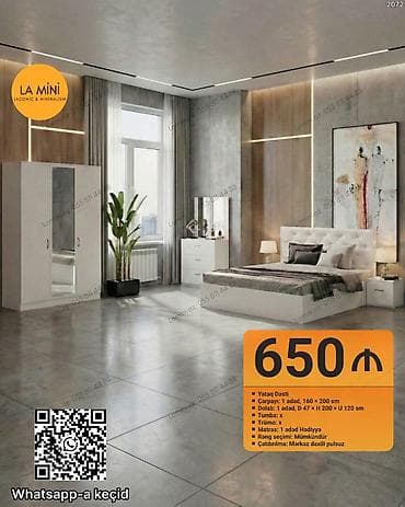 pufik masa: İkinəfərlik çarpayı, Dolab — 1