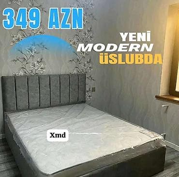 Yeni modern üslubda iki nəfərlik çarpayı və döşək dəsti. - Yumşaq lalafo.az -da Yeni modern üslubda iki nəfərlik çarpayı və döşək dəsti. - Yumşaq