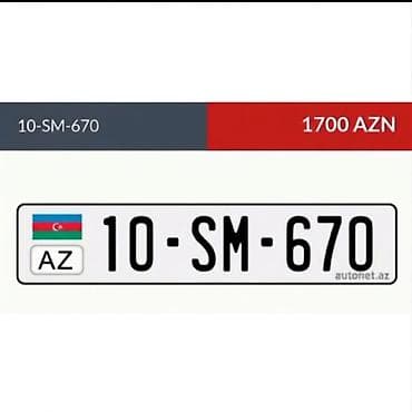 mini cuper: Avtonömrə: 10-SM-670 - Format: AZ standart dövlət qeydiyyat nişanı - — 1