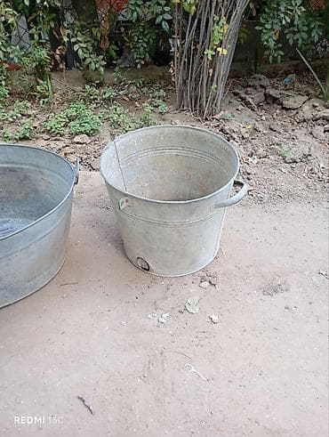 su samuru: Sinklər və vedrə – sinklənmiş metal dəst - Material: qalvanizə — 2