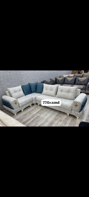 kalidor ucun alcipan fiqurlari: Künc divan, Açılmayan, Bazasız, Vеlur parça — 4