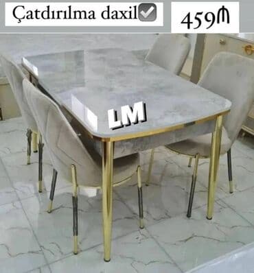 qabax stolu: Masa dəsti 💥 TÜRK FABRİKAENDİRİMLƏ : 459₼ 💃🏻 Yeni və depodan satış — 1