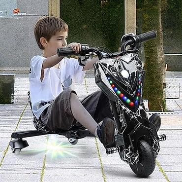 Uşaq üçün elektrikli drift skuter – 3 təkərli, oturacaqlı model 250 — 3