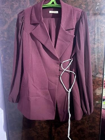 hamile geyim: AZURA qadın blezeri Hem qirmuzi hem bordovu kostyum ikiside 38 - m — 2