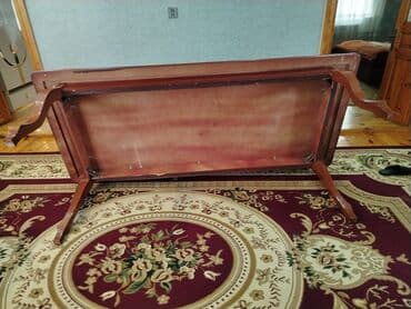 силиконовая форма: Гостиный стол, Б/у, Нераскладной, Дерево, Прямоугольный стол — 4