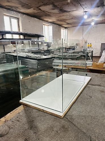 Şüşə akvariumlar – individual ölçüdə hazırlanır - Material: şəffaf