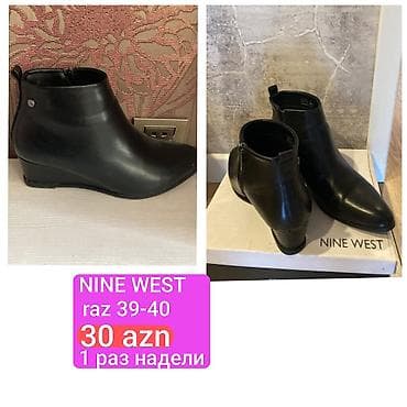 Nine West, Ölçü: 39, rəng - Qara, İşlənmiş