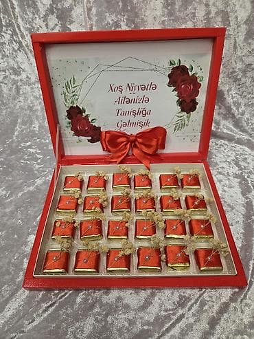 Hədiyyəlik şokolad kompozisiyaları və dekorativ qutular - Fərqli — 4