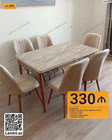 kohnə stul: Masa Dəsti – açılan mexanizmli, zərif dizayn Model 1 (Kod: 5301) - — 3
